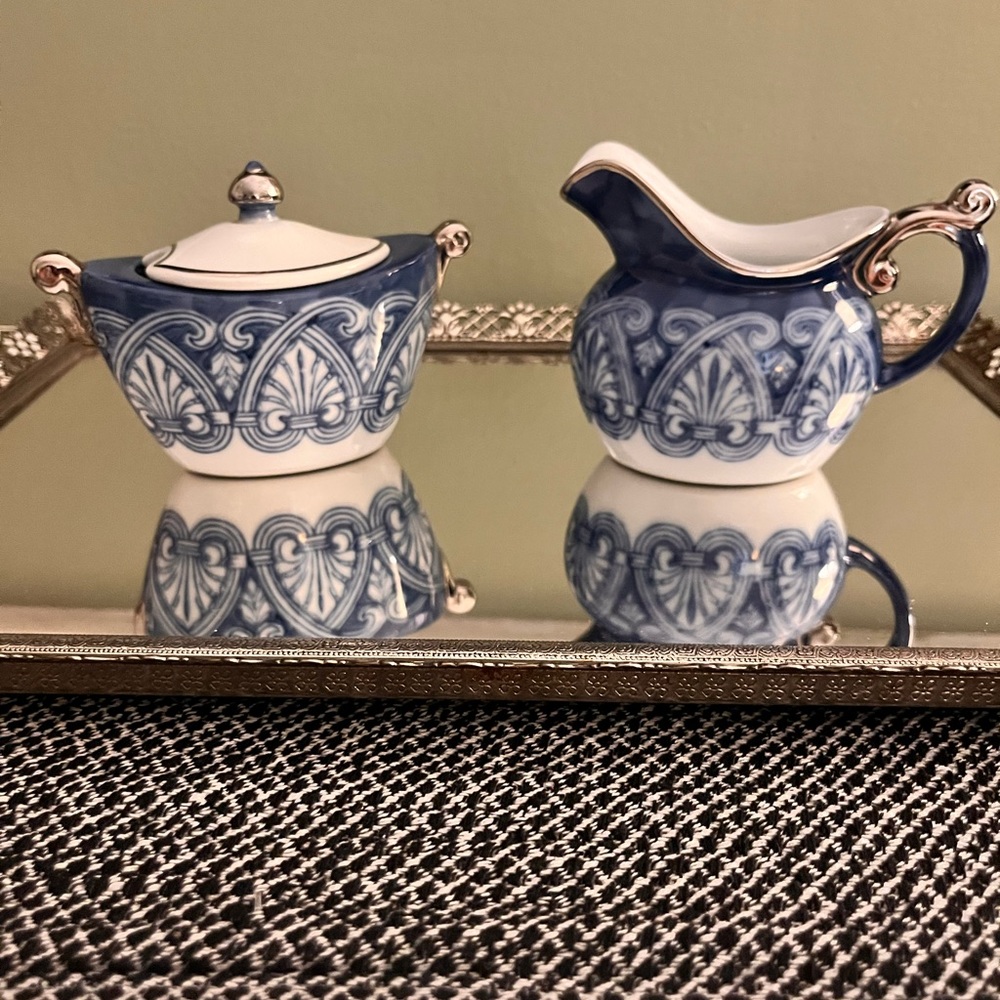 COPY - Bombay China Creamer Sugar Set